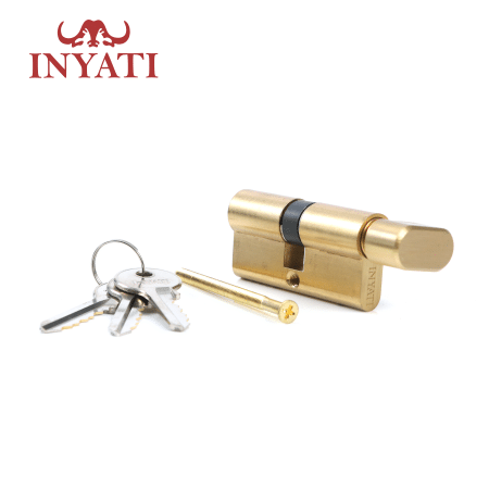 Cylinder Euro 65mm Brass Thumb Turn Inyati Kb-v5d - Image 4